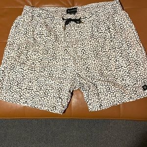Zanerobe Mens 36 Black & White Swim-trunks